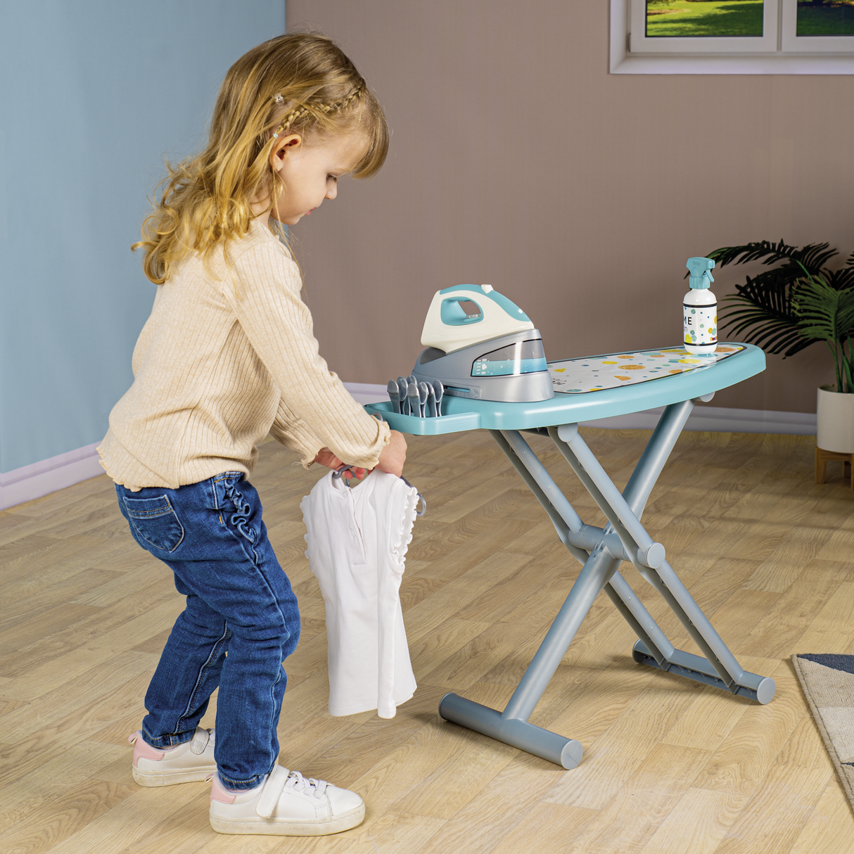 Smoby Ironing Board + Steam Iron 330121S