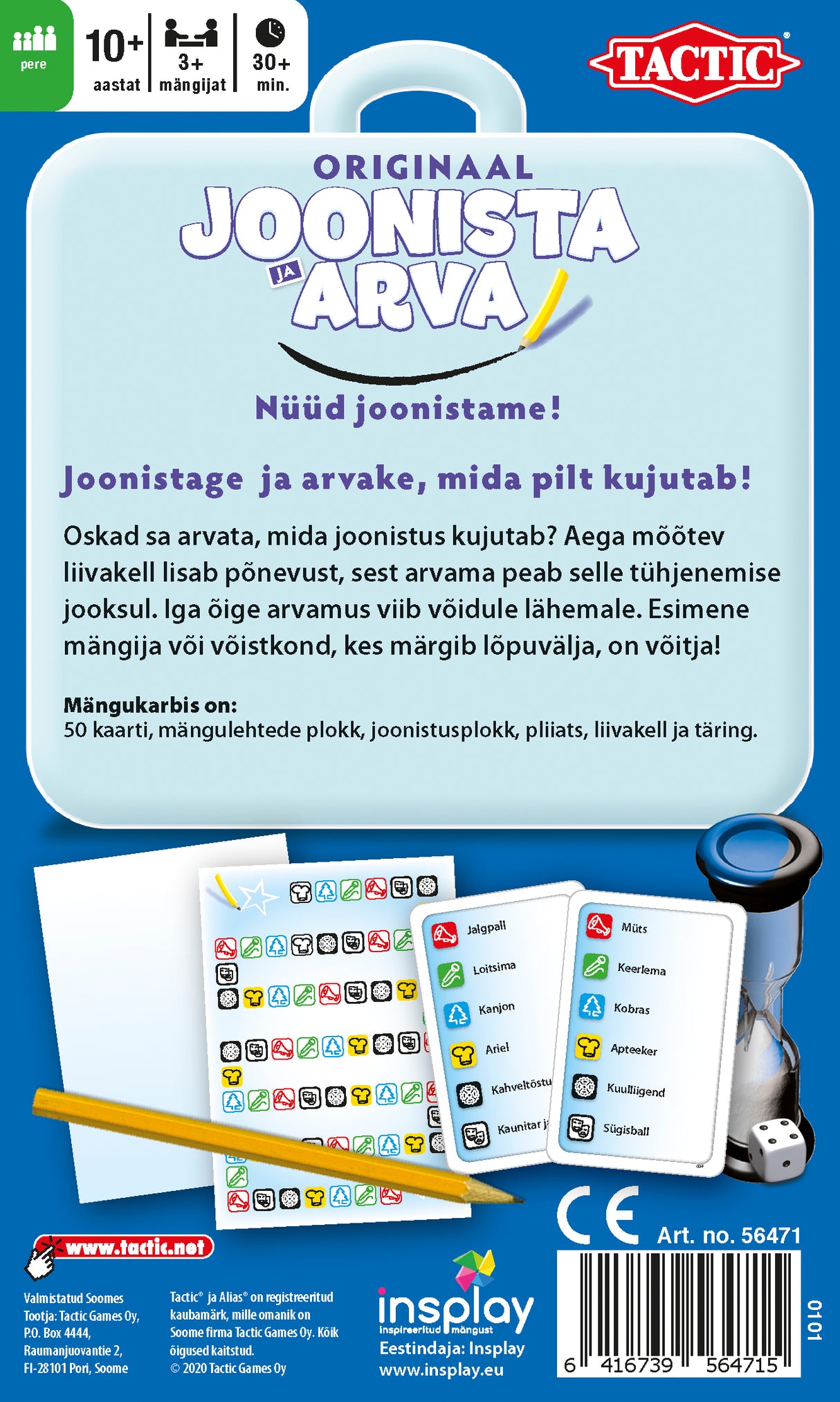 Tactic Reisimäng Joonista ja arva 56471T