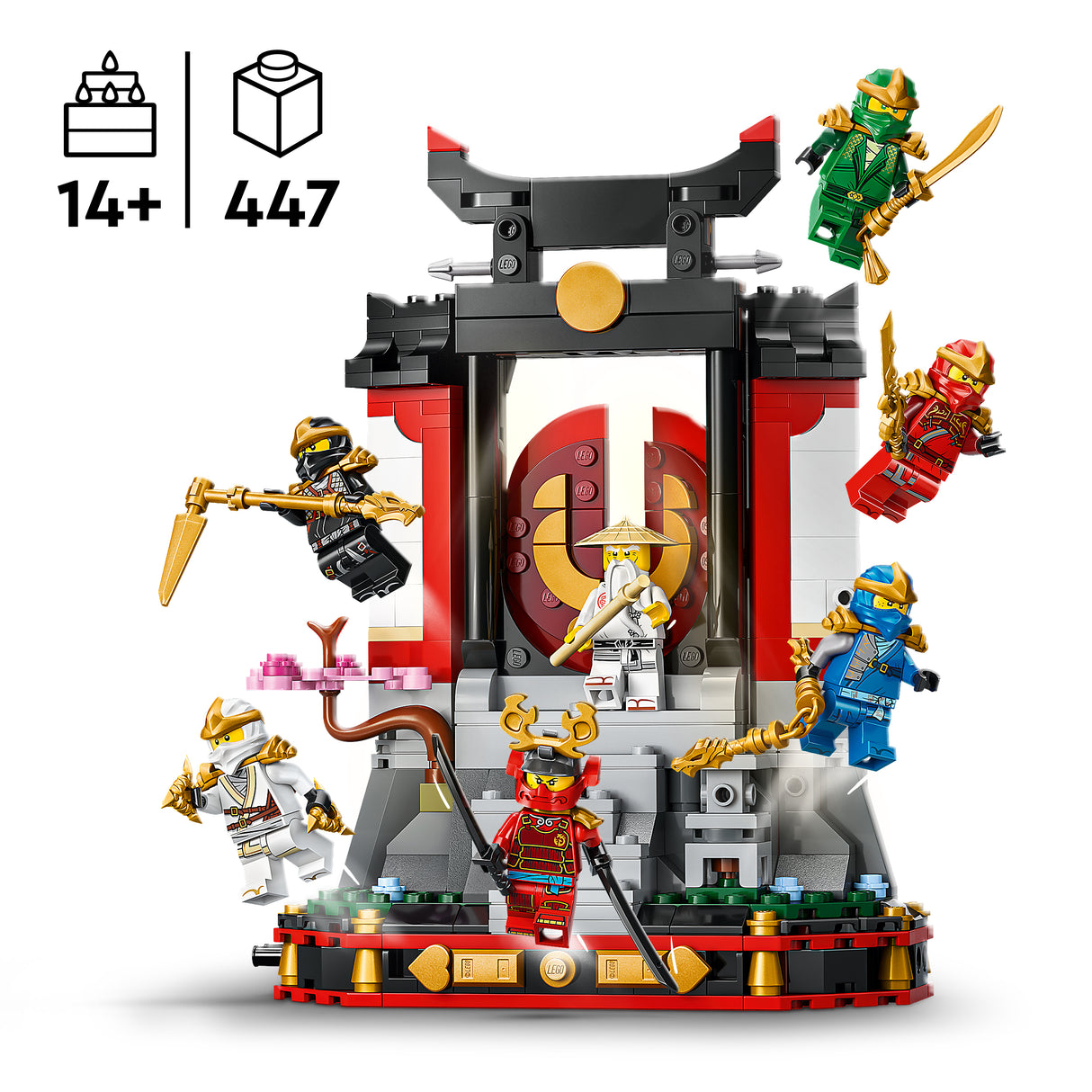 LEGO Ninjago Ninja Character Display 15th Anniversary 71866L