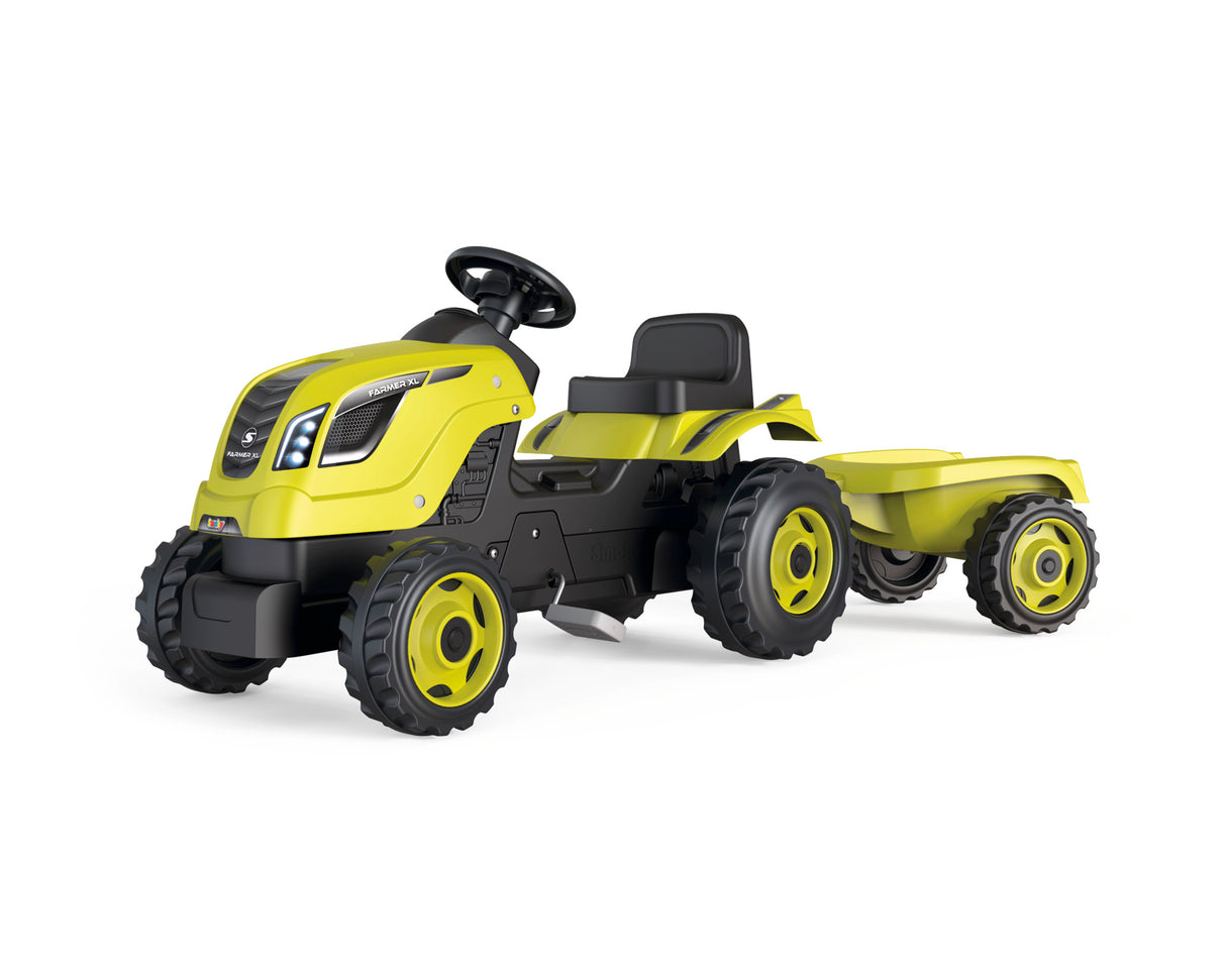 Smoby Farmer XL Green Tractor + Trailer 710130S