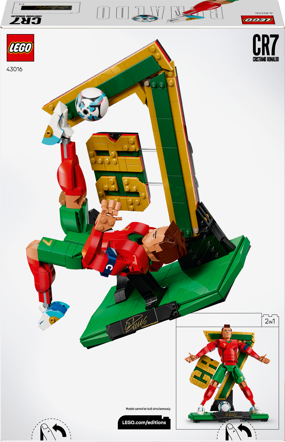 LEGO Editions Cristiano Ronaldo – Soccer Legend 43016L