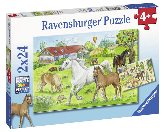 Ravensburger Puzzle 2x24 pc Horses 078332V