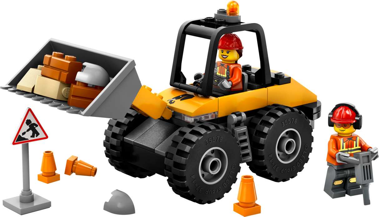 LEGO City Yellow Construction Wheel Loader 60450L