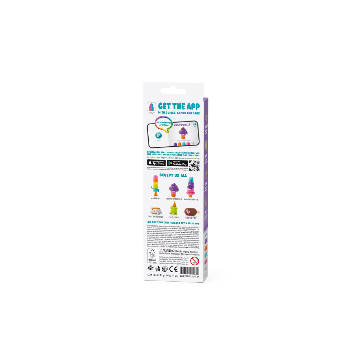 HEY CLAY Modeling Clay 3 Pieces: Windy Sprinkle 30144E