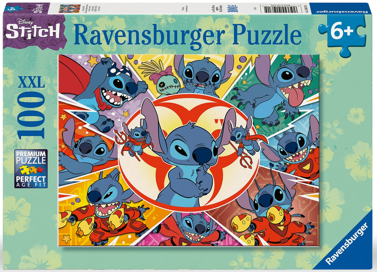 Ravensburger puzzle 100 pc Stitch's Many Faces 12001071V