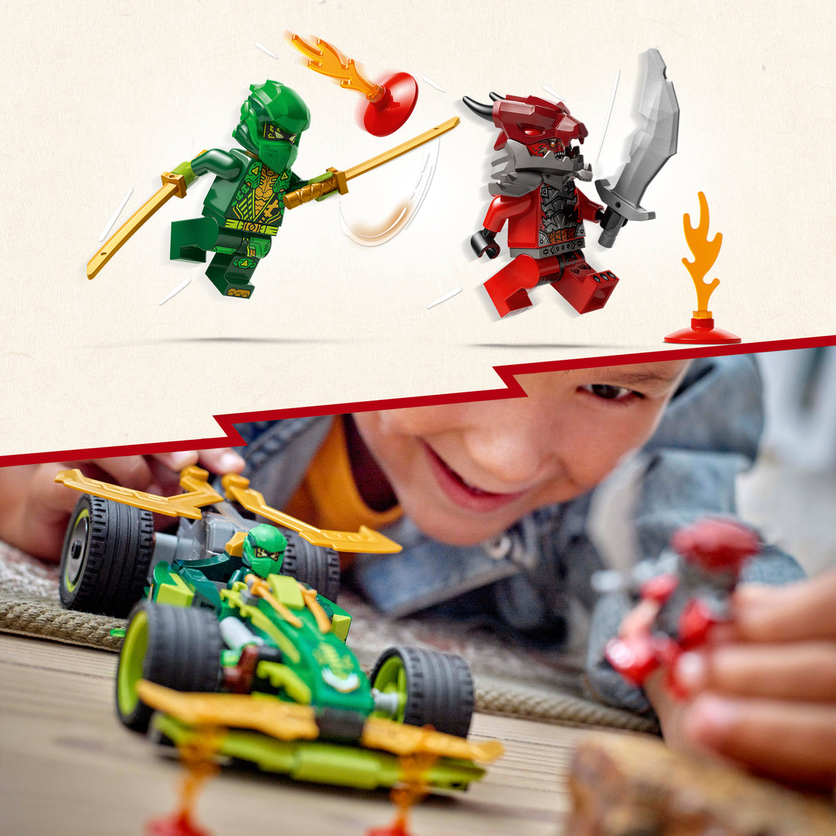 LEGO Ninjago Lloyd's Pull-Back Race Car 71828L