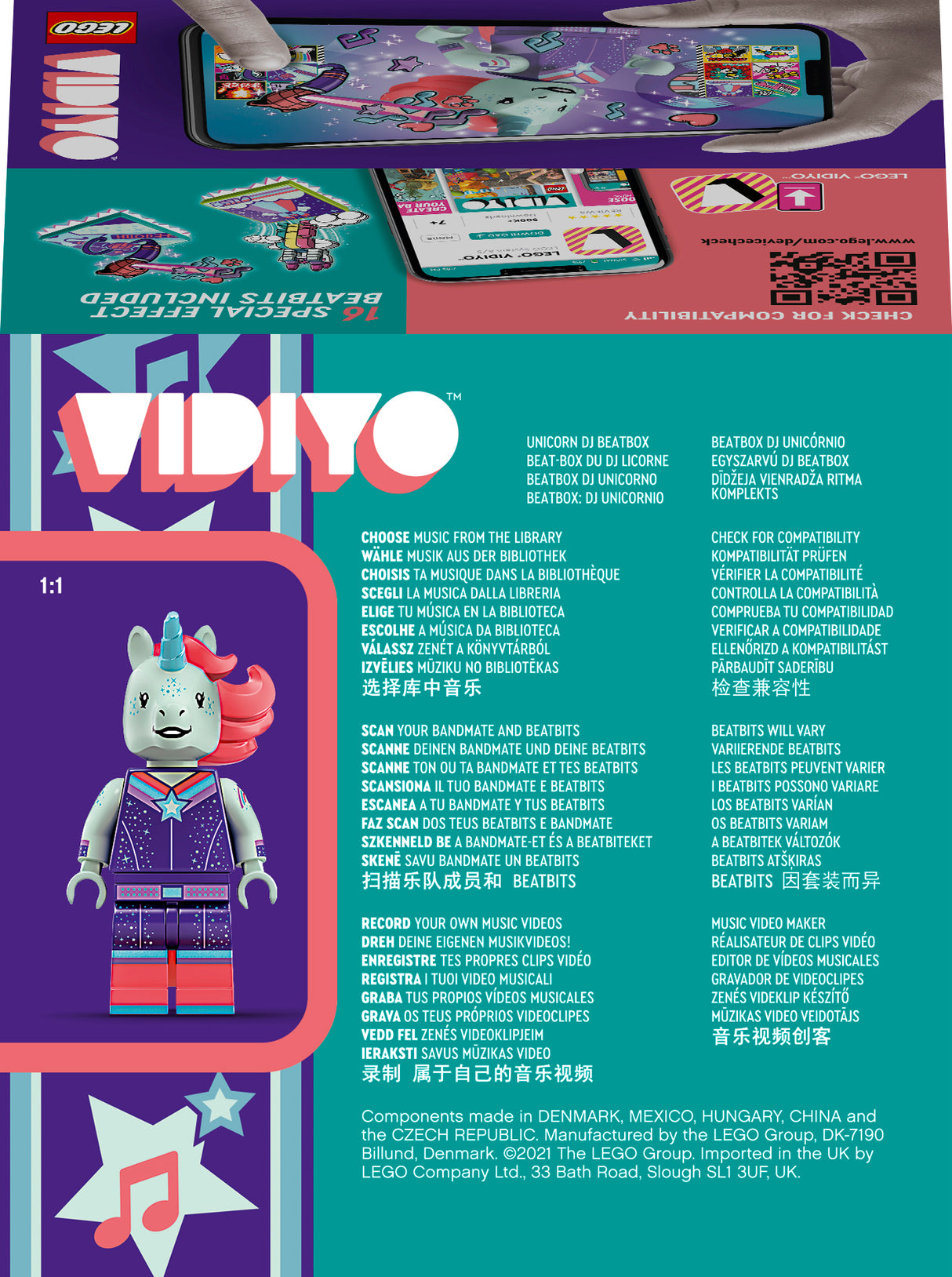 LEGO Vidiyo Unicorn DJ BeatBox 43106L