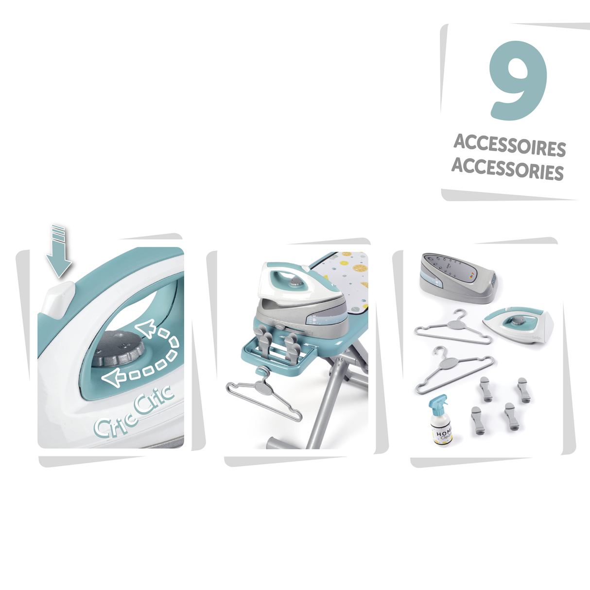 Smoby Ironing Board + Steam Iron 330121S