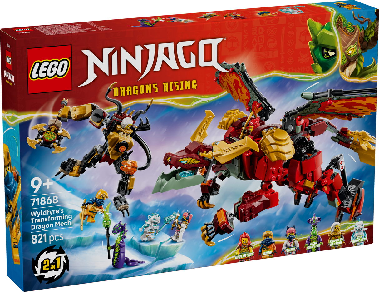 LEGO Ninjago Wyldfyre's Transforming Dragon Mech 71868L