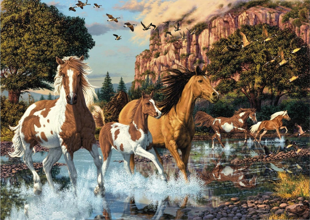 Dino Secret Puzzle 1000 pc Horses 53264D