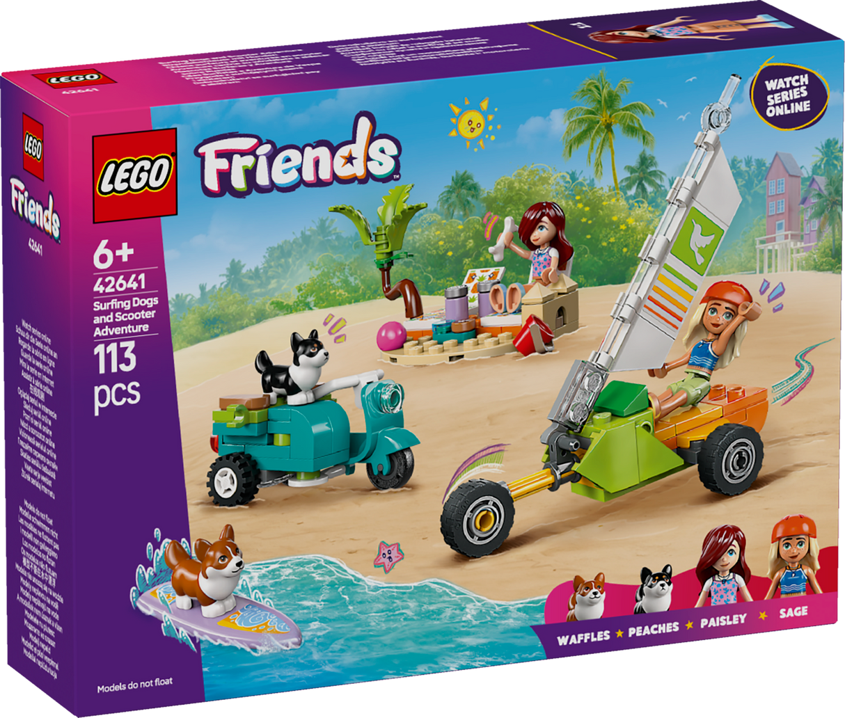 LEGO Friends Surfing Dogs and Scooter Adventure 42641L