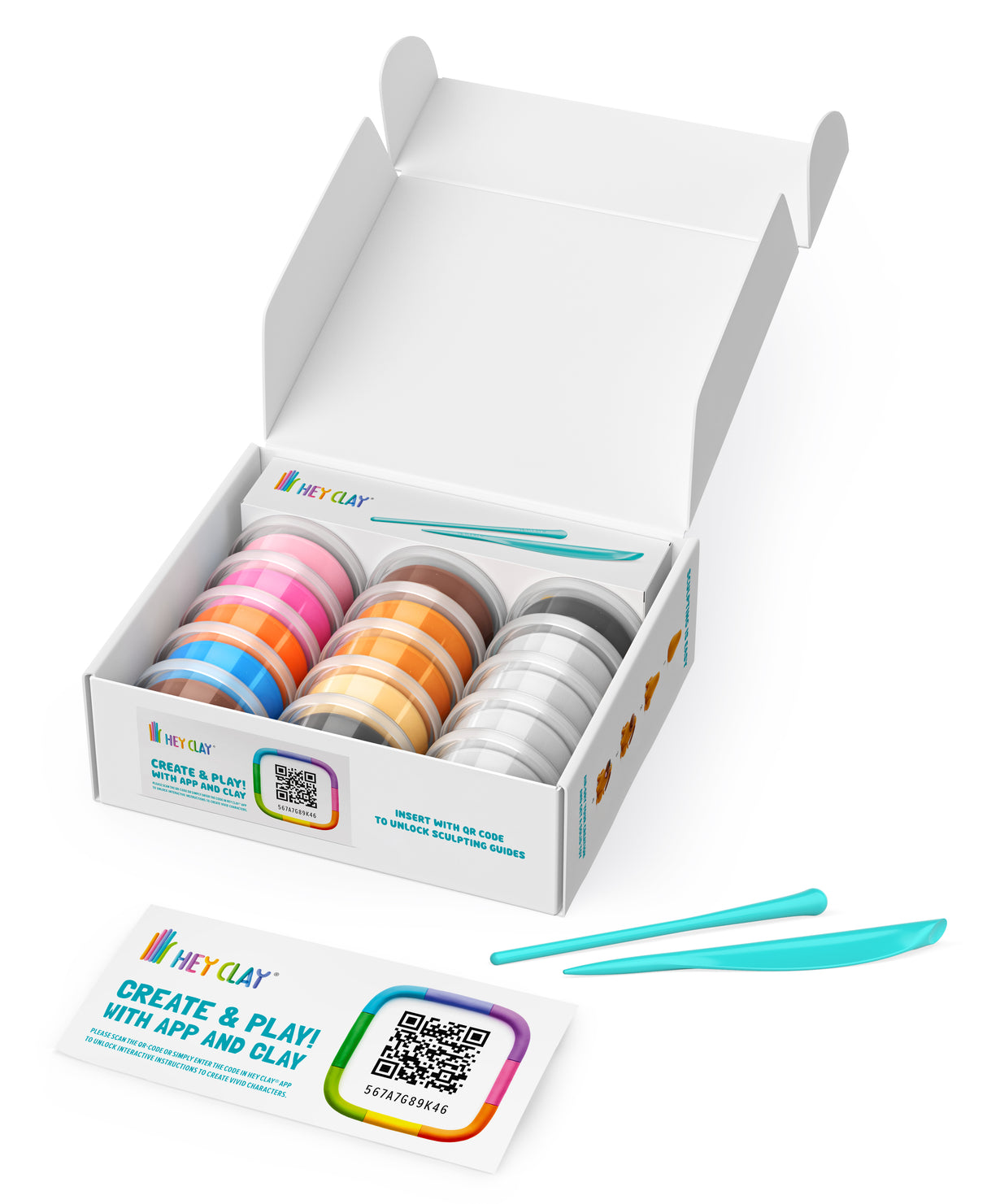 HEY CLAY Modeling Clay 15 Pieces: Dog Buddies 15030E