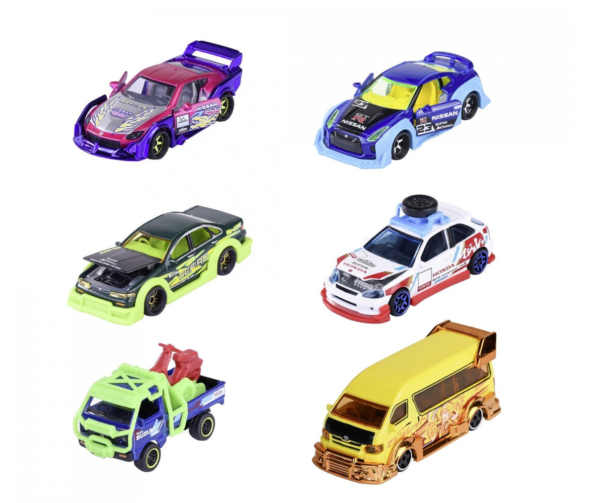 Simba Majorette Deluxe Cars: Japan Series - 6 different 212051030B