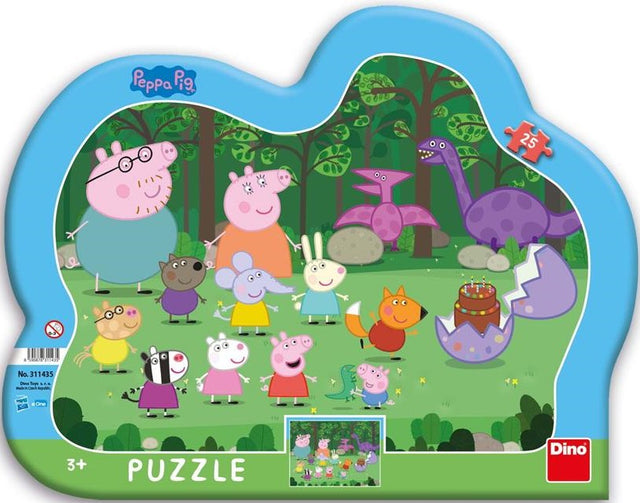 Dino Frame Puzzle silhouette 25 pc Pig Peppa 31143D