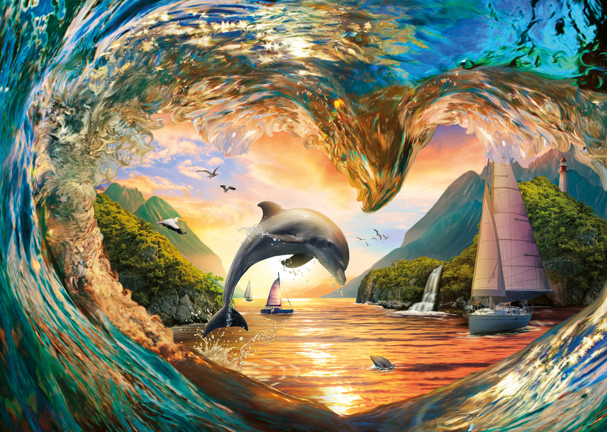 Ravensburger Puzzle 1000 Pieces: Sunset Splash 12001711V