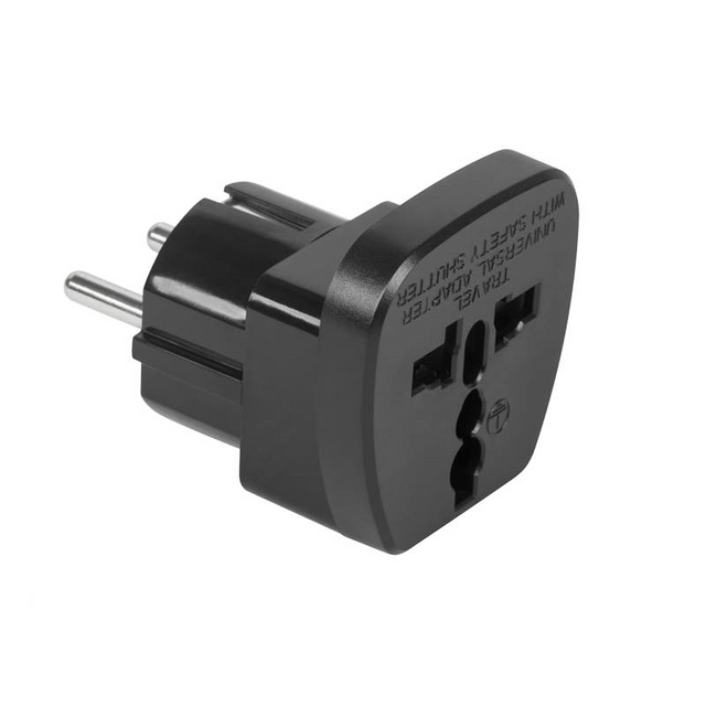 
US-Euro Power Adapter with Grounding ZLA0566A