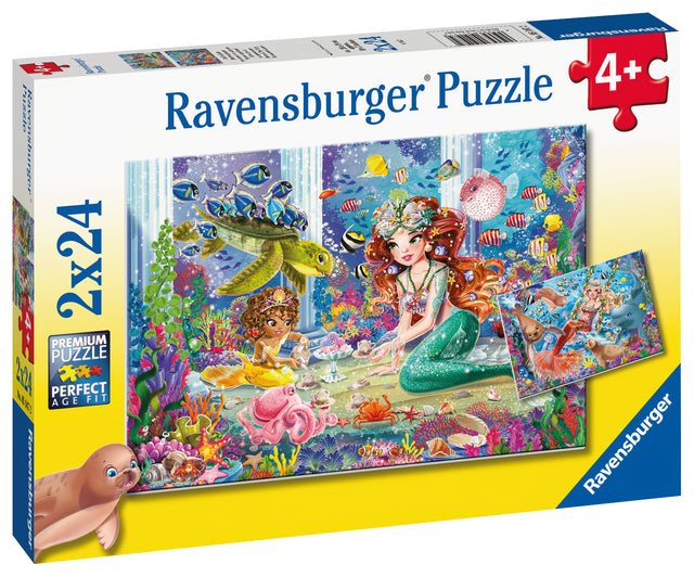 Ravensburger Puzzle 2x24 pc Mermaids 051472V