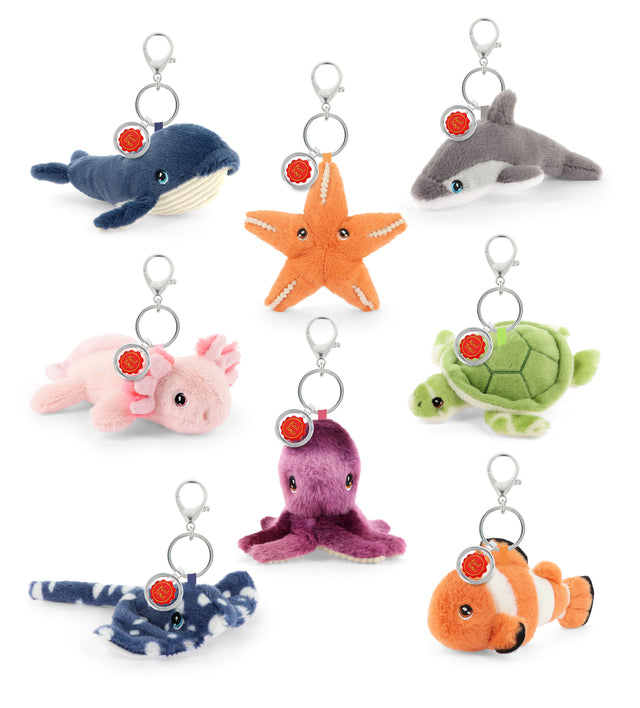 Keel Toys Keeleco Bag Charm: Sealife, 12 cm - 8 designs BC4441K