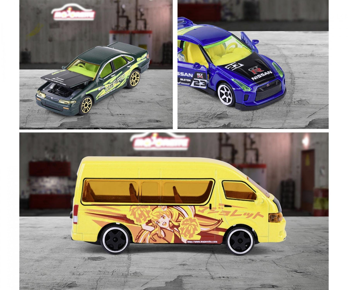 Simba Majorette Deluxe Cars: Japan Series - 6 different 212051030B