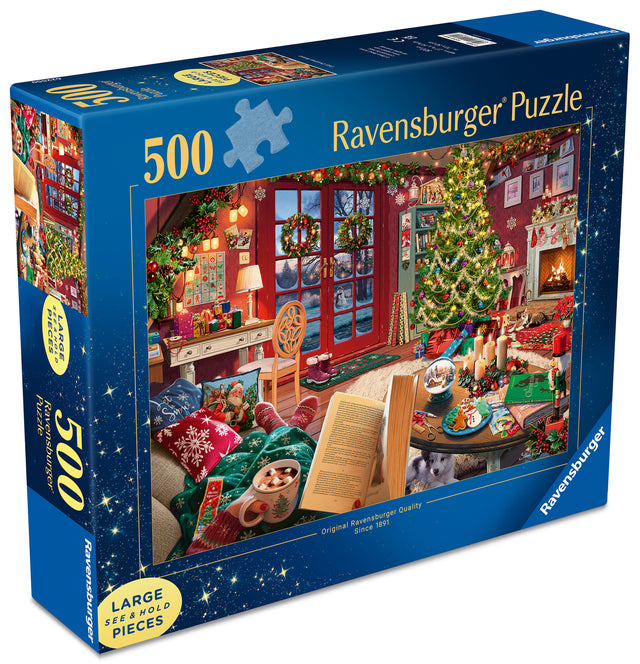 Ravensburger Puzzle 500 Pieces: Cozy Christmas Retreat 12001805V