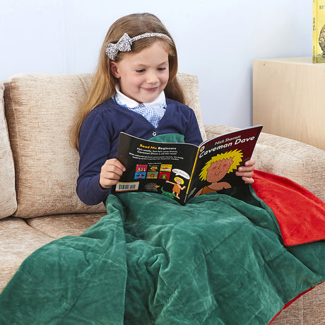 TTS Calming Weighted Blanket - 1.5kg Green and Red SD12229B