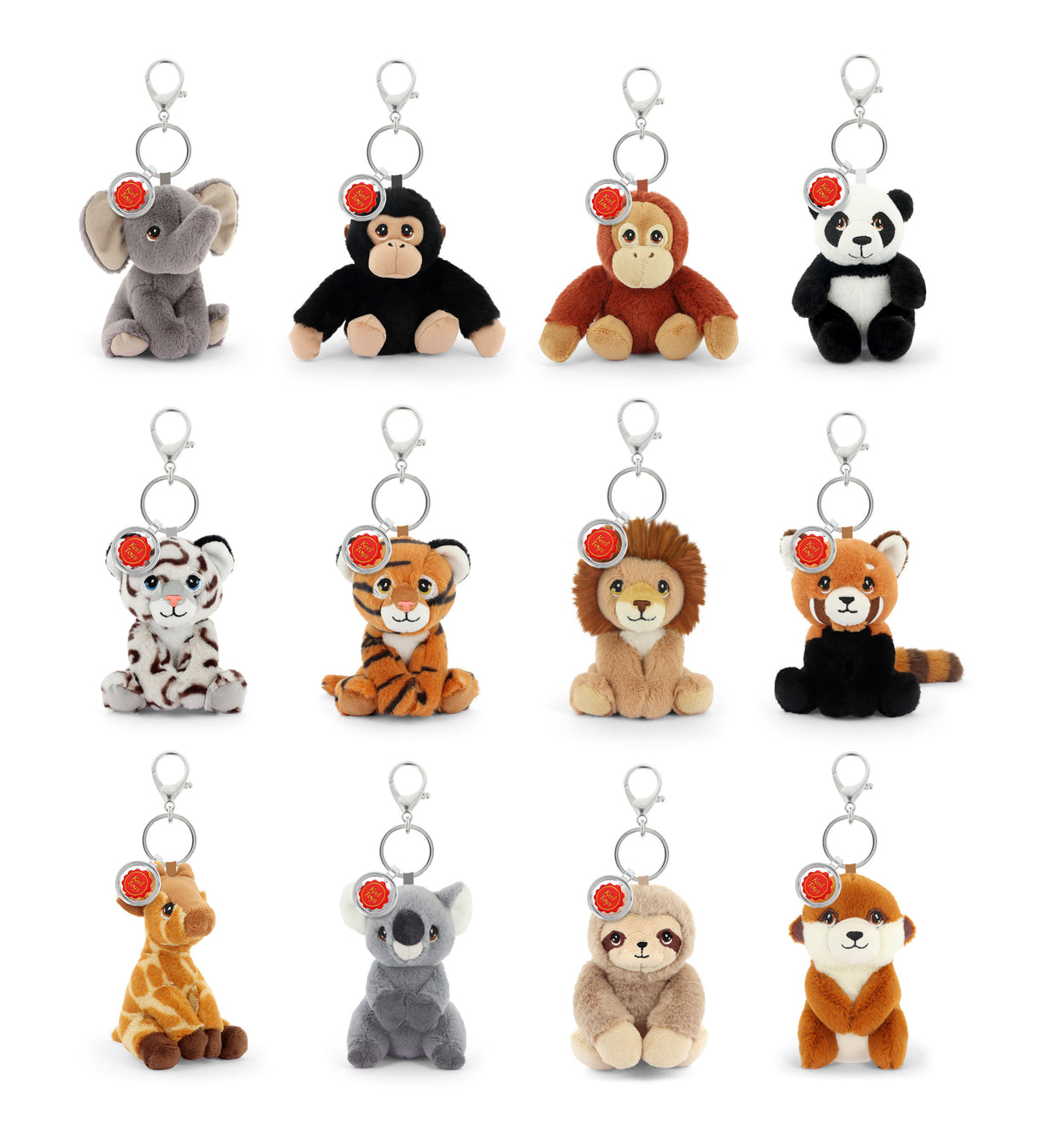 Keel Toys Keeleco Bag Charm: Wildlife, 12 cm - 12 designs BC4413K