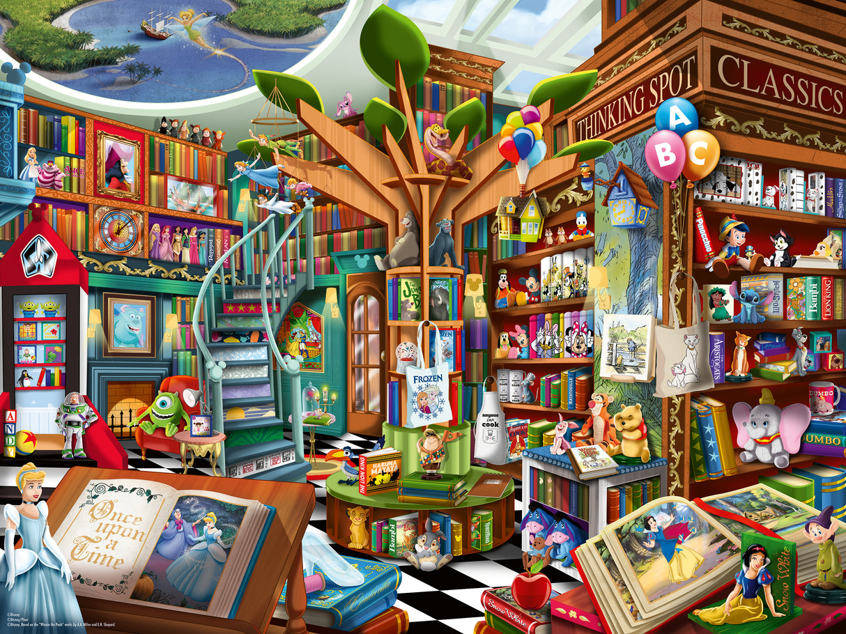 Ravensburger Puzzle 1500 Pieces: Magical Disney Bookshop 12001582V