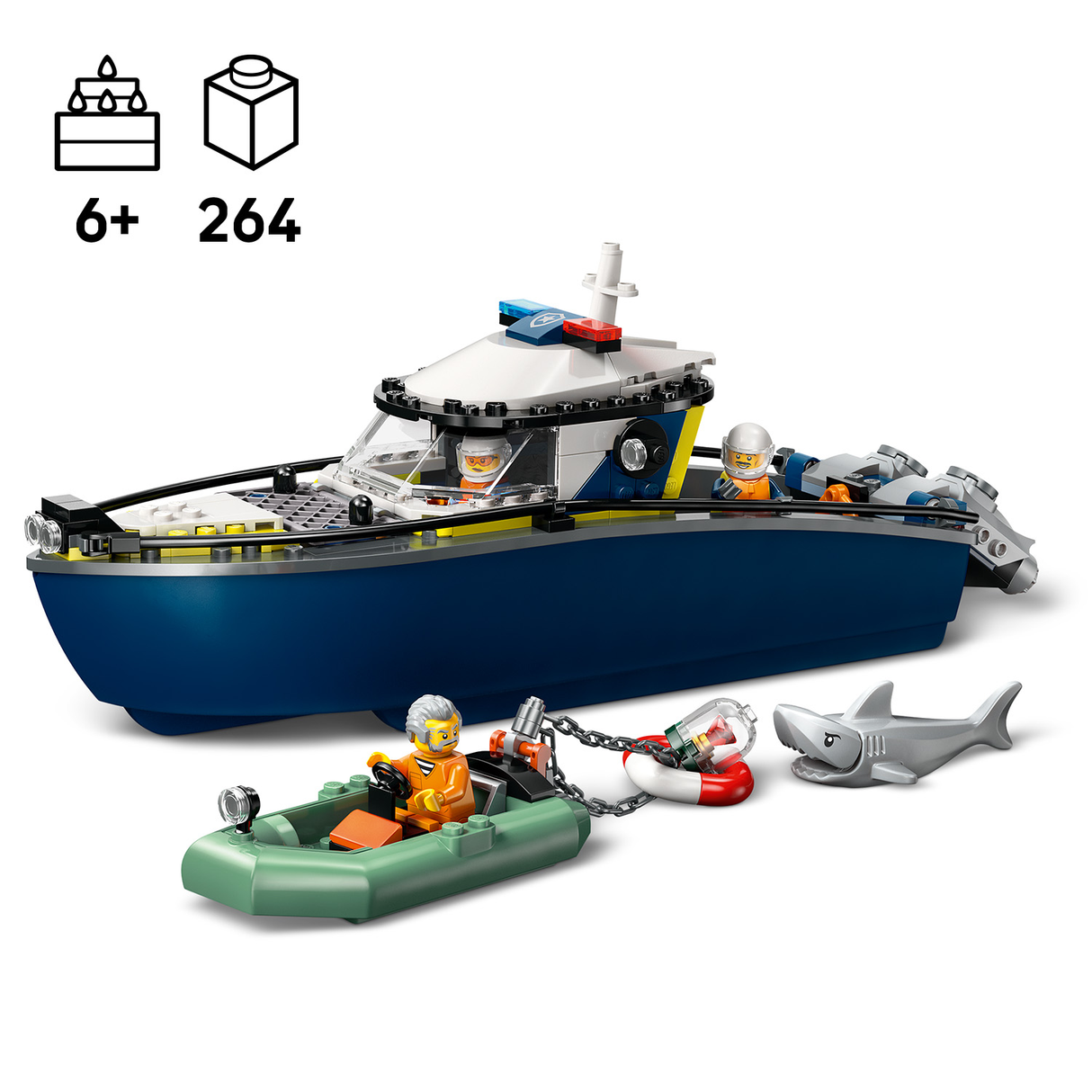 LEGO City Police Boat Chase 60456L