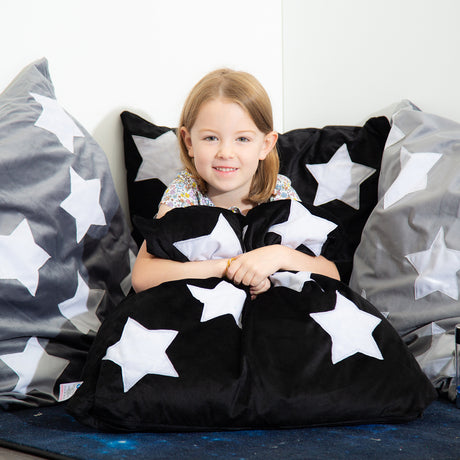 TTS Glow in the Dark Cushions 2pk - Black SD10359BKB
